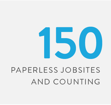 CBG has more than 150 paperless job sites and counting.
