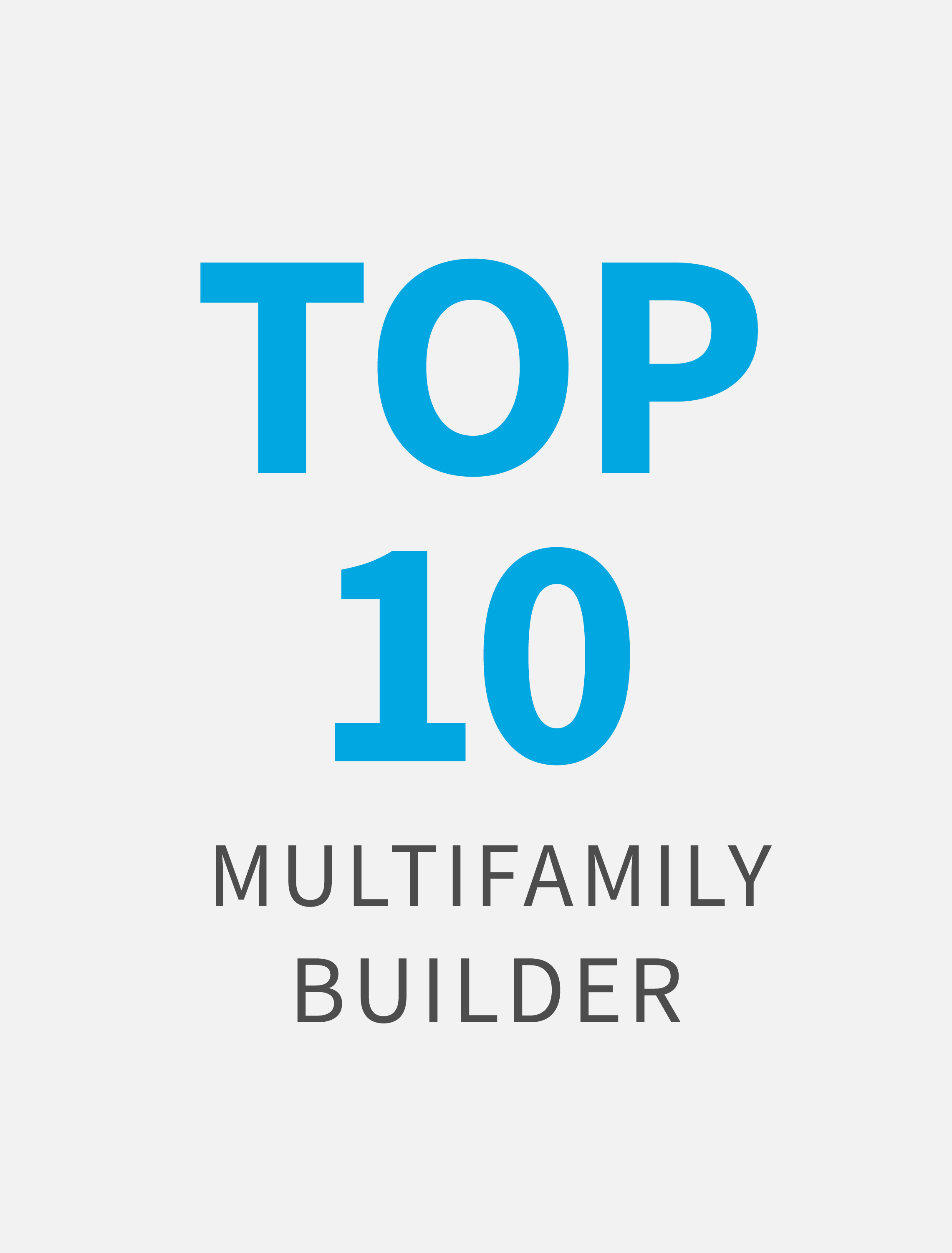 CBG is one of the top ten multifamily builders in the country