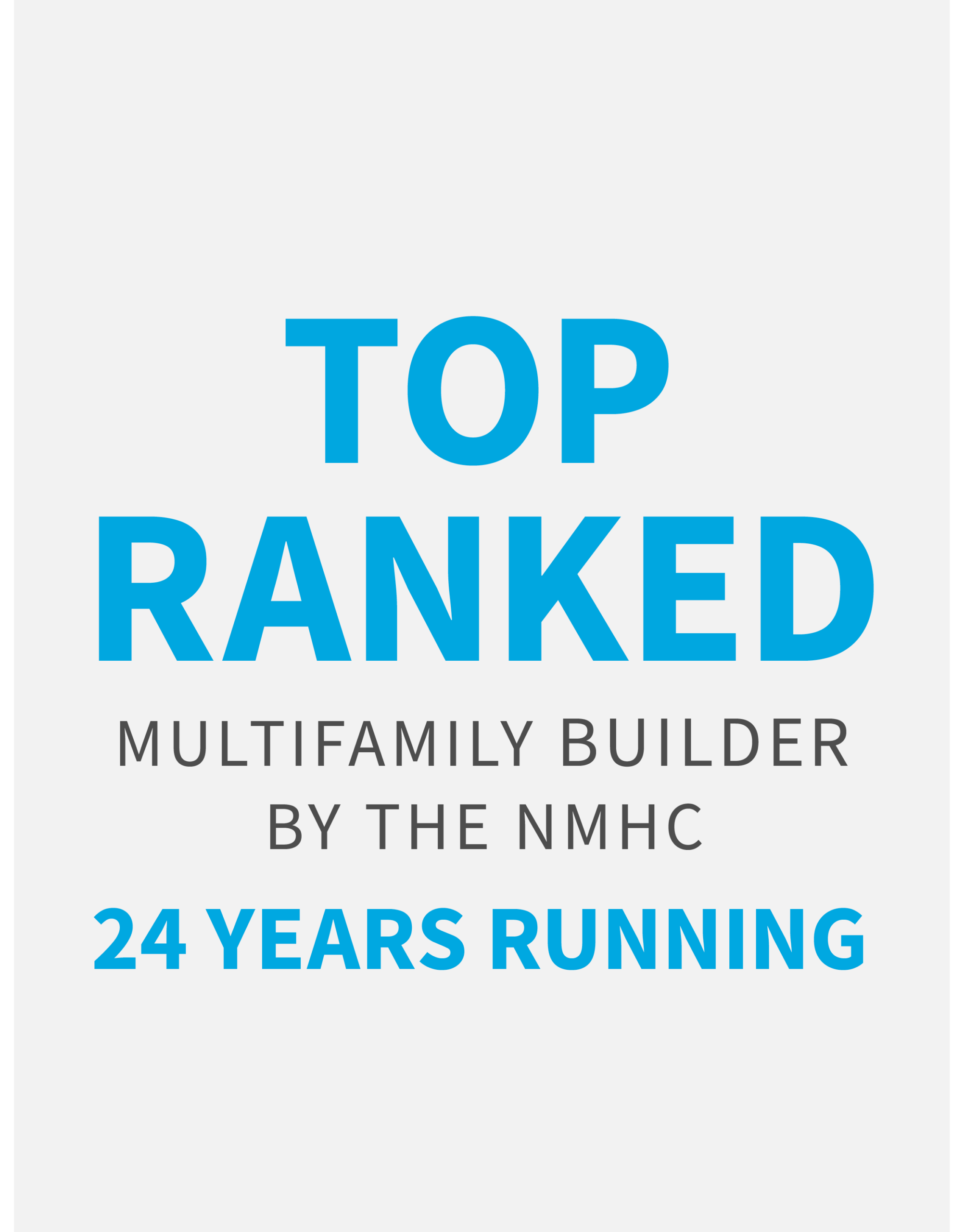 CBG is one of the top ranked multifamily builders in the country