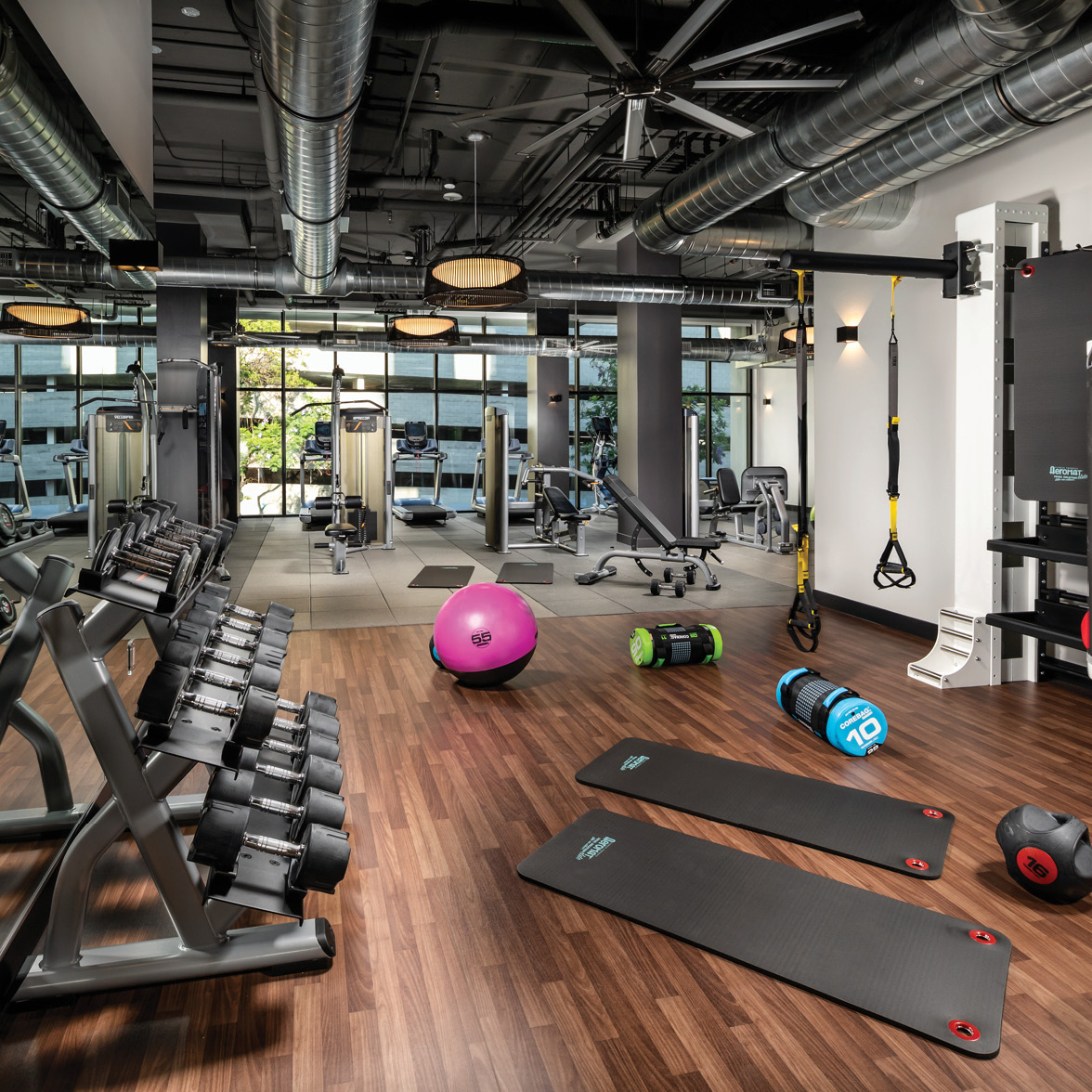 Fitness Center at The Pearl on Wilshire in Los, Angeles