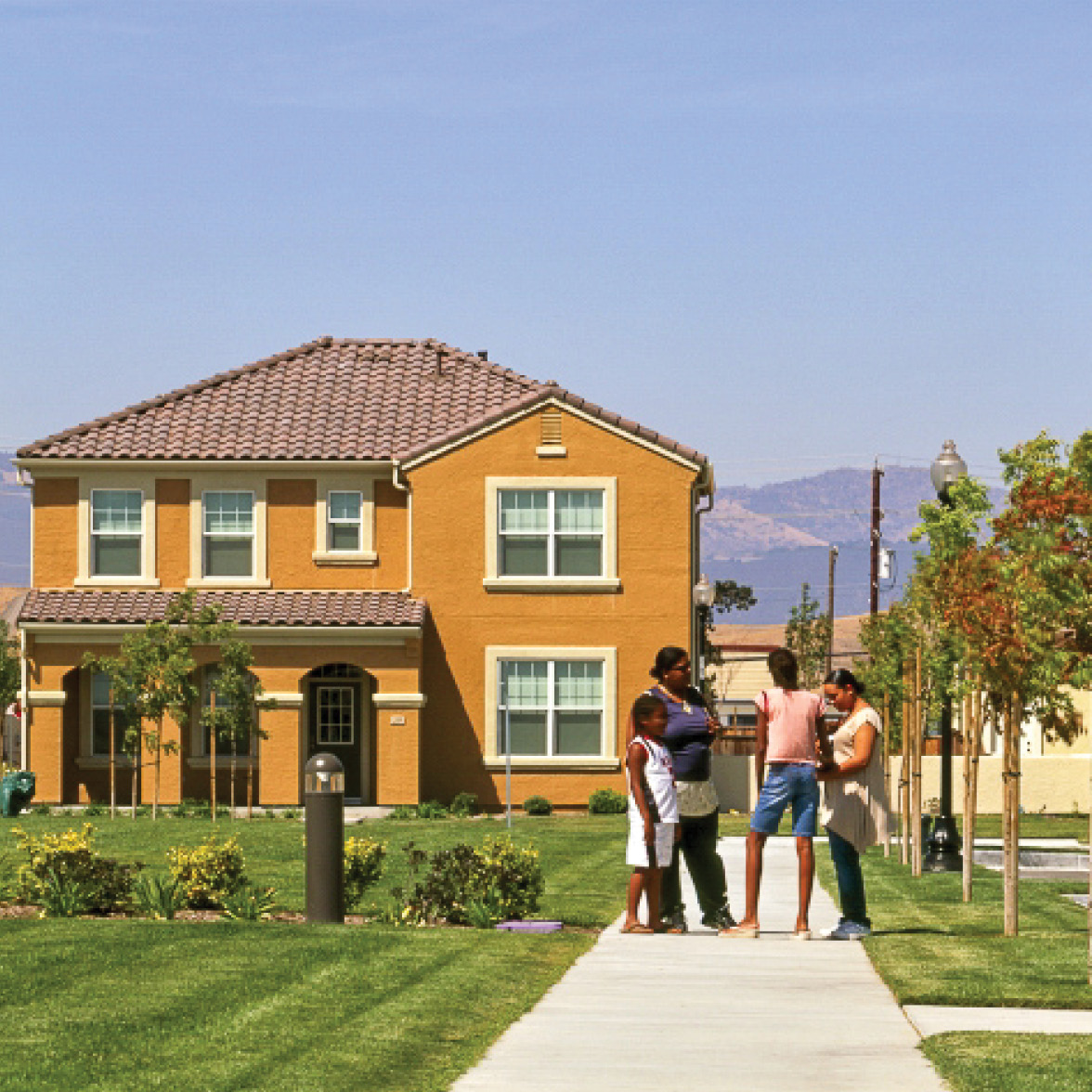 Sidewalks at The Village at Camp Parks in Dublin, CA