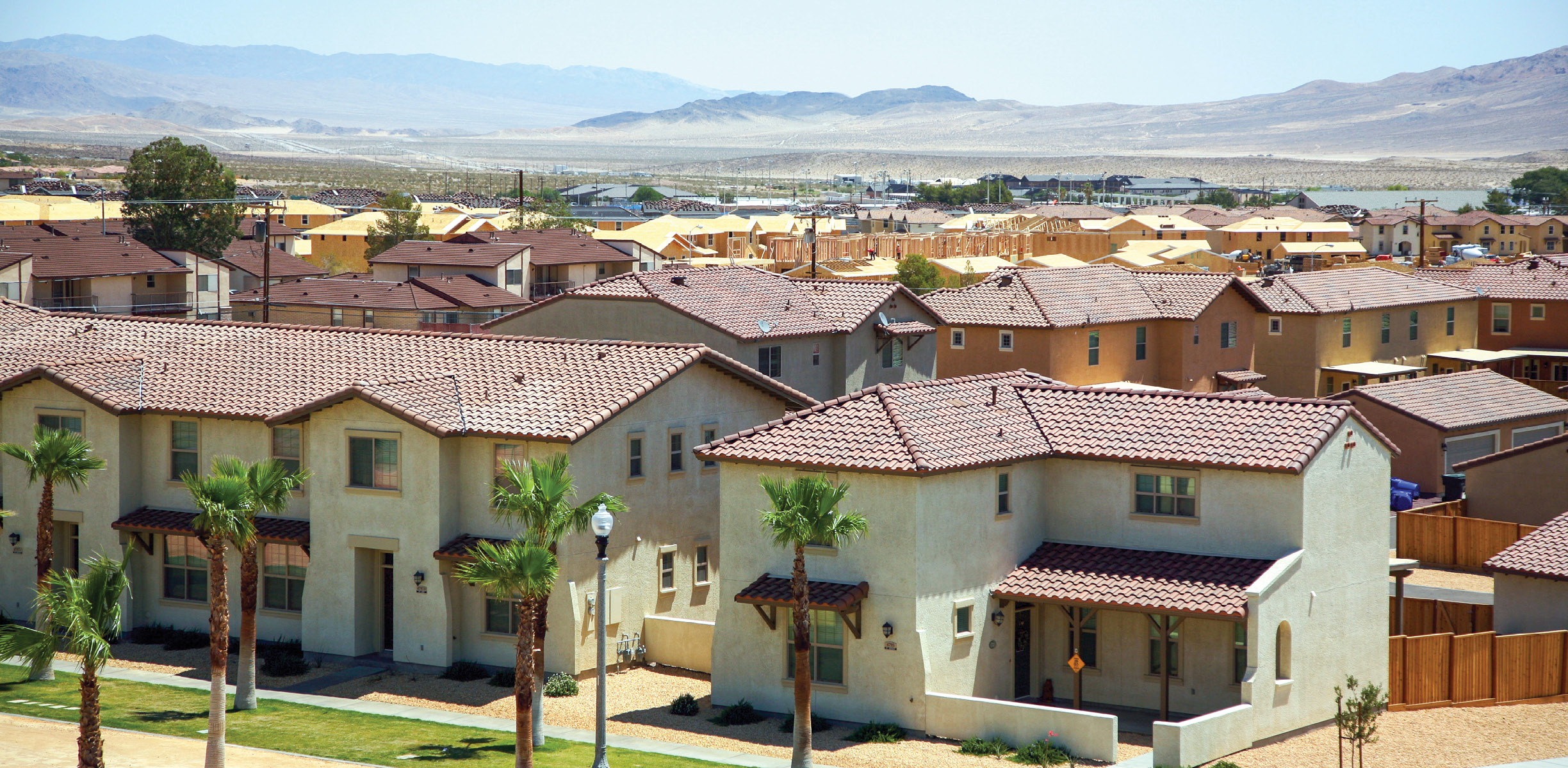 An aerial of The Villages at Fort Irwin in Fort Irwin, CA